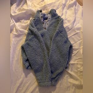Hippie Rose Soft Blue Cowl Neck Sweater